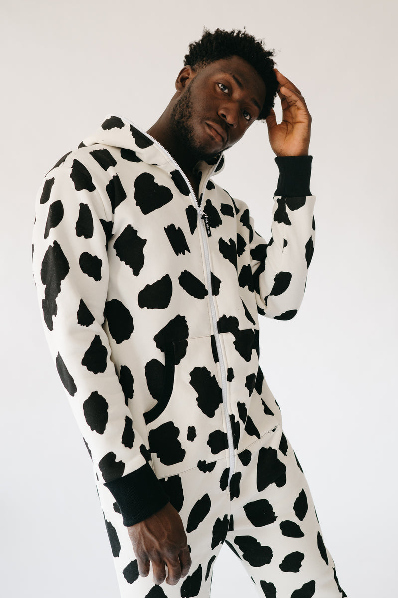 Cow print 2025 onesie for adults