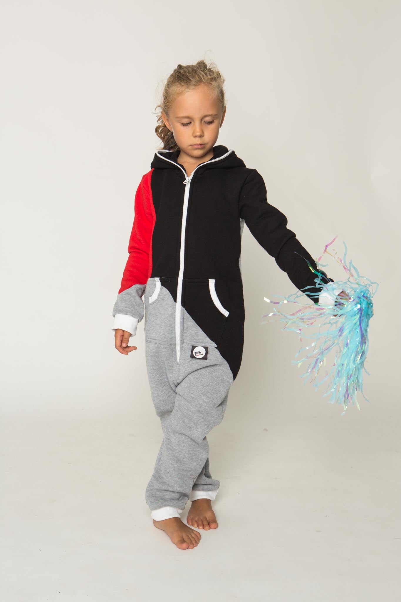 Sofa Killer tricolor unisex kids onesie Racing – Adult Jumpsuit