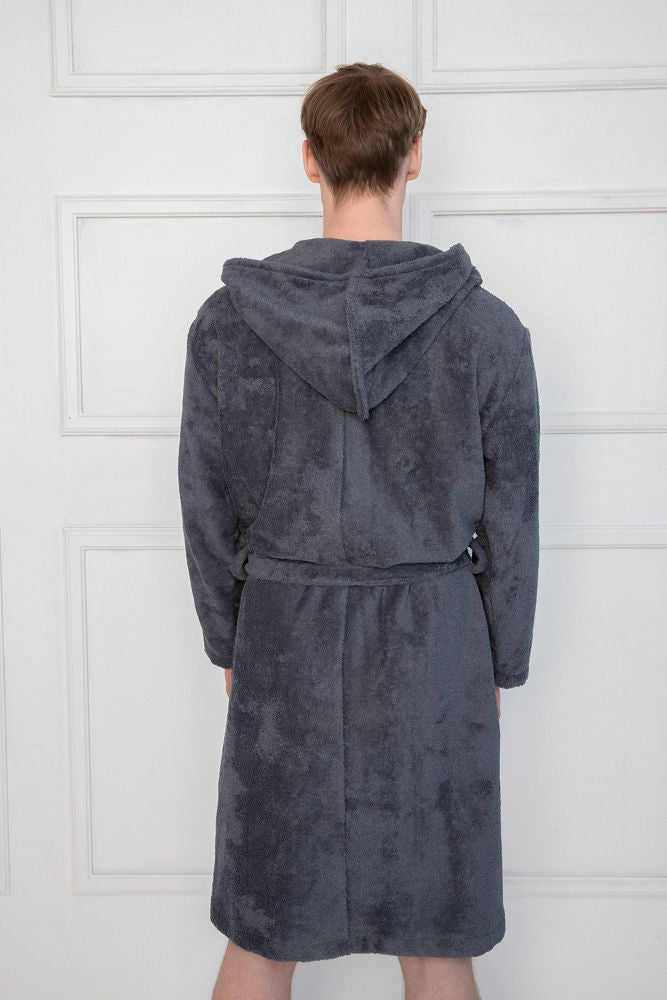 Sofa Killer dark grey bamboo frottee men robe Loungewear Robe, Premium Loungewear Sofa Killer dark grey bamboo frottee men robe Loungewear Robe, Premium Loungewear