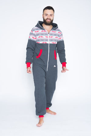 dark grey onesie Nordic applications – Jumpsuit Premium Loungewear