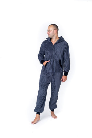 dark grey bamboo frottee onesie – Onesie Premium Loungewear