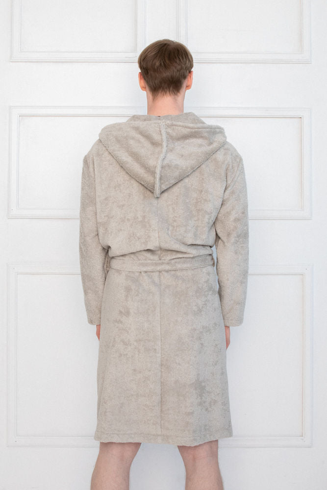 Sofa Robe Sofa Killer light grey bamboo frottee men robe – Loungewear Robe ...