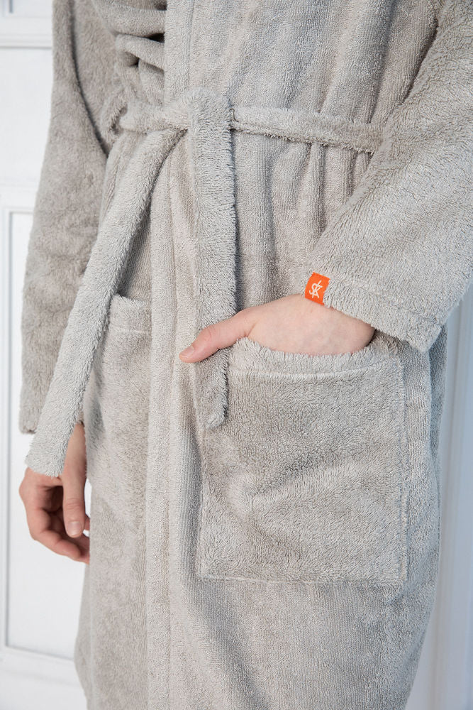 Sofa Robe Sofa Killer light grey bamboo frottee men robe – Sofa Killer comfy and ...