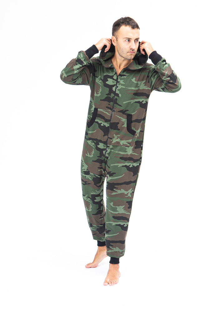 Sofa Killer men onesie with camouflage pattern CAMO – Sofa Killer adult ...