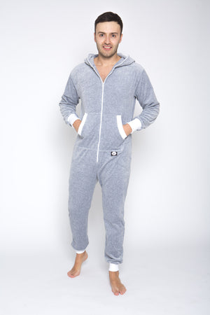 light grey summer velours onesie – Onesie Premium Loungewear